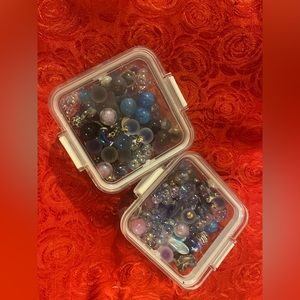 Blue electric energy beads